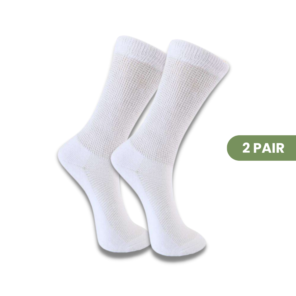 Chaussettes diabétiques décontractées - Chaussettes confortables et de soutien (2 PAIRES)