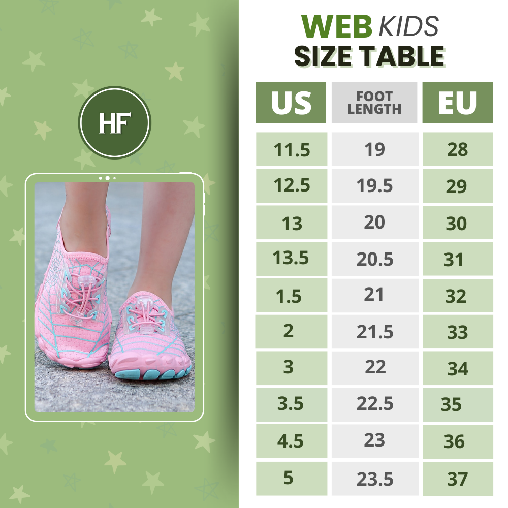 WebKids Barefoot Shoes - Quick Dry Barefoot Shoes For Kids